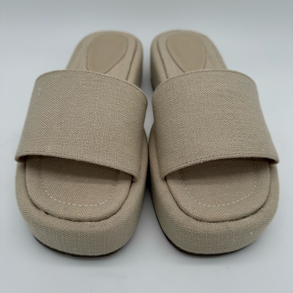 New Schutz Yara Platform Sandals Beige - Picture 4 of 11